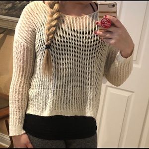 Cream knit sweater